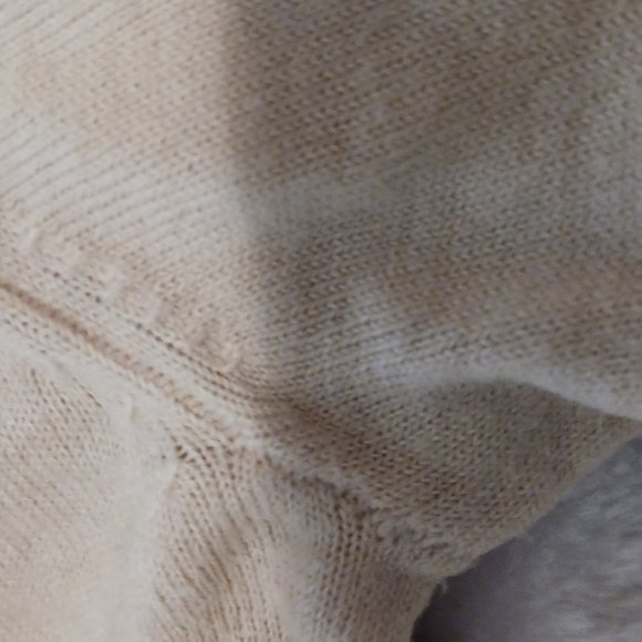 New York & Company Ruffle Front Cardigan Beige M EUC - Picture 12 of 13